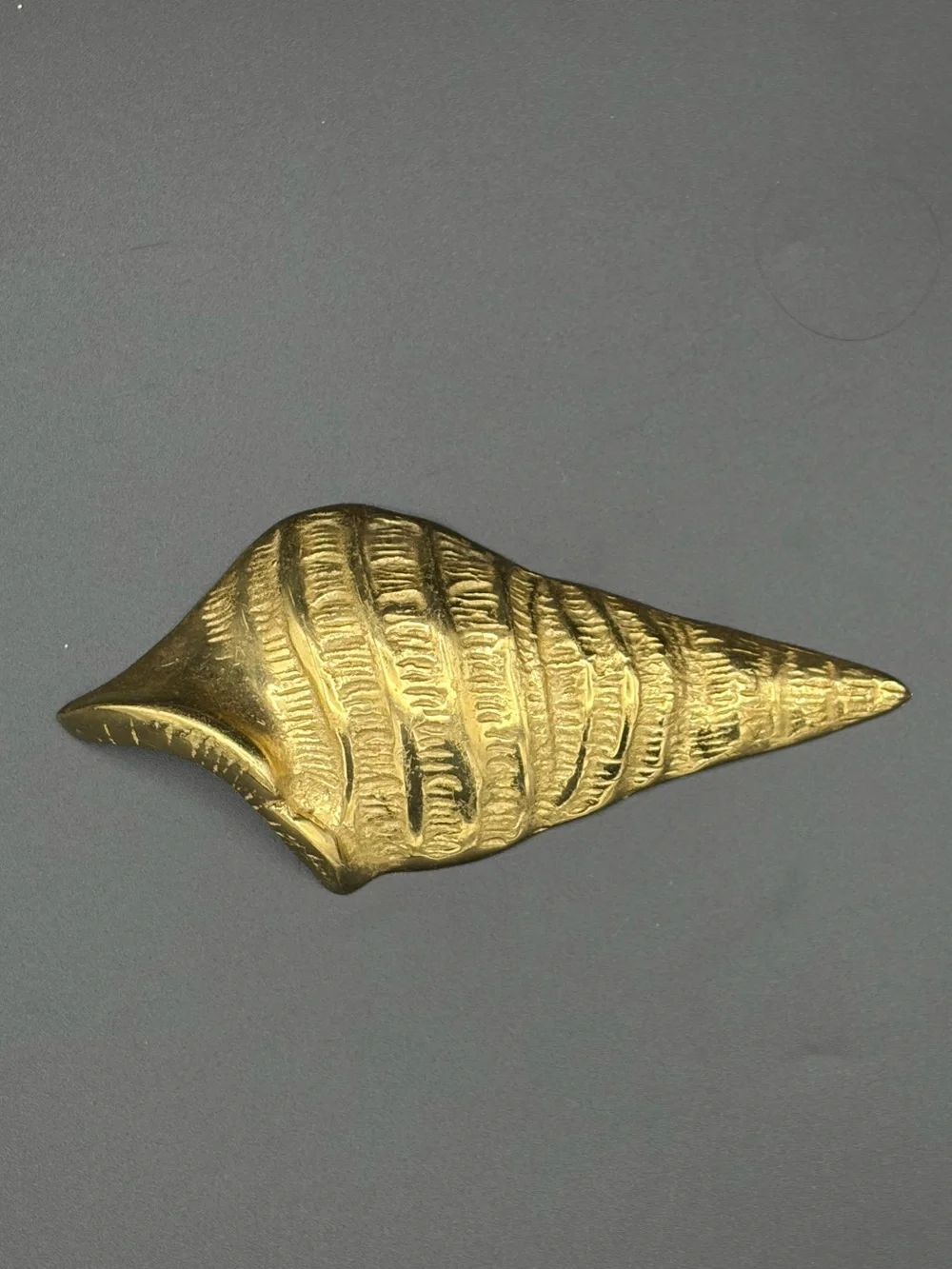 Brass Sea Shell~Wall Hanging Vintage Nautical, Mid-Century Modern, Beach Decor